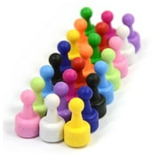 24 Ct. NeoPin® Assorted Color Magnetic Push pins - Super Strong Neodymium Magnets. Great for Magnetic Whiteboards, Refrigerators, other Applications