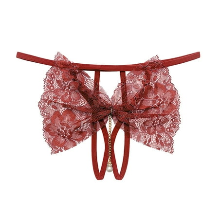 

Fsqjgq Women Panties Variety Pack Panties for Women Pearl G String Thong Underwear Men and Women Matching Underwear Set Thong Women Underwear Lace Gold One Size