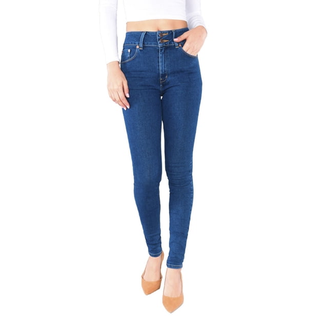 Jeans Oggi Mujer Corte Súper Skinny Fit Azul Medio Oggi Jeans KATISATISTON