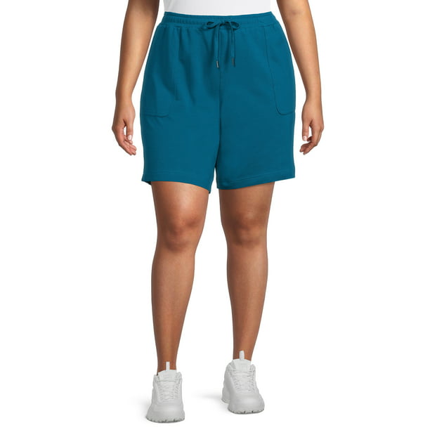 Terra & Sky Women's Plus Size Knit Bermuda Shorts - Walmart.com