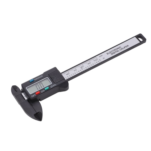 Calibrador Digital, Rango De 0 A 4 Pulgadas Resolución De 0,01 Pulgadas Calibrador Digital Electrónico Apagado Automático PA66 Para El Hogar