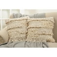 thumbnail image 2 of SARO 3202.GL18S Moroccan Down Filled Cotton Throw Pillow with Sequin Moroccan Design  Grey, 2 of 5