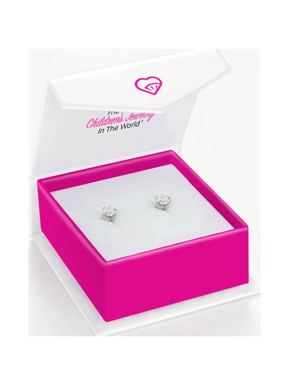 925 Sterling Silver 4mm Round CZ Prong Set Screw Back Earrings Girls Teens