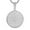 Silver, variant on Lord's Prayer Medallion Necklace Stainless Steel Christian Necklace, Silver