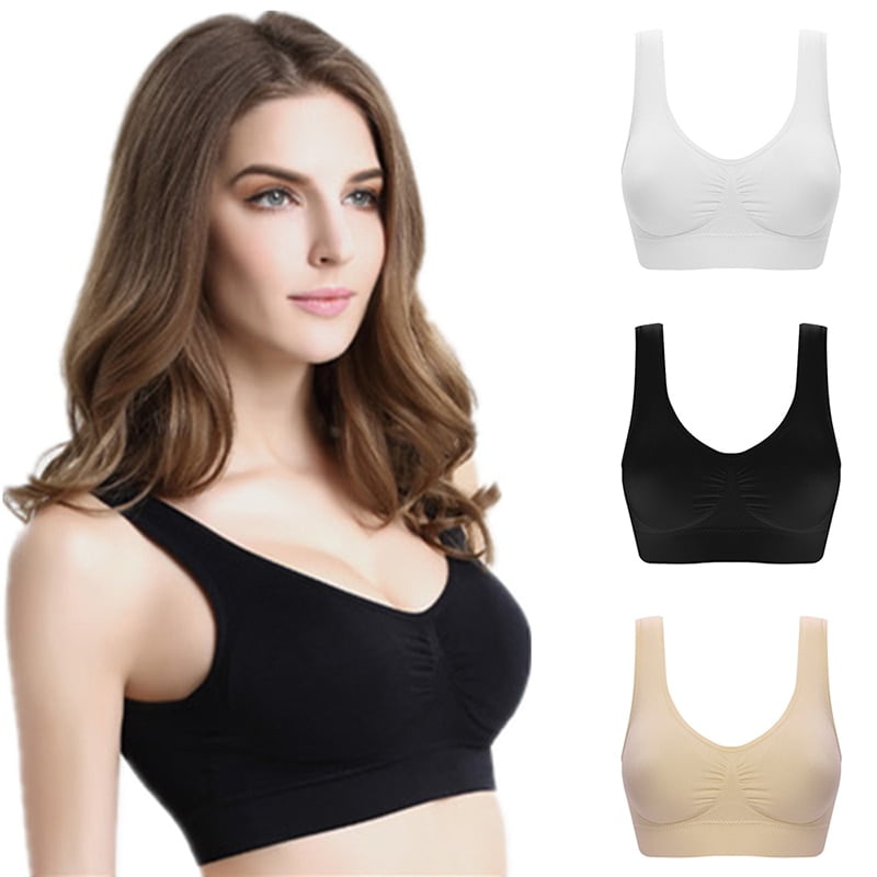 wireless bra with removable pads