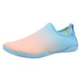 thumbnail image 1 of Wyzesi Slipy on Sneakers Women Women Sneakers Fashionable New Pattern Color Blocking Simple Couple Style Quick Drying Lightweight Summer Comfortable River Tracing Shoes White Sneakers Cleaning Kit, 1 of 9