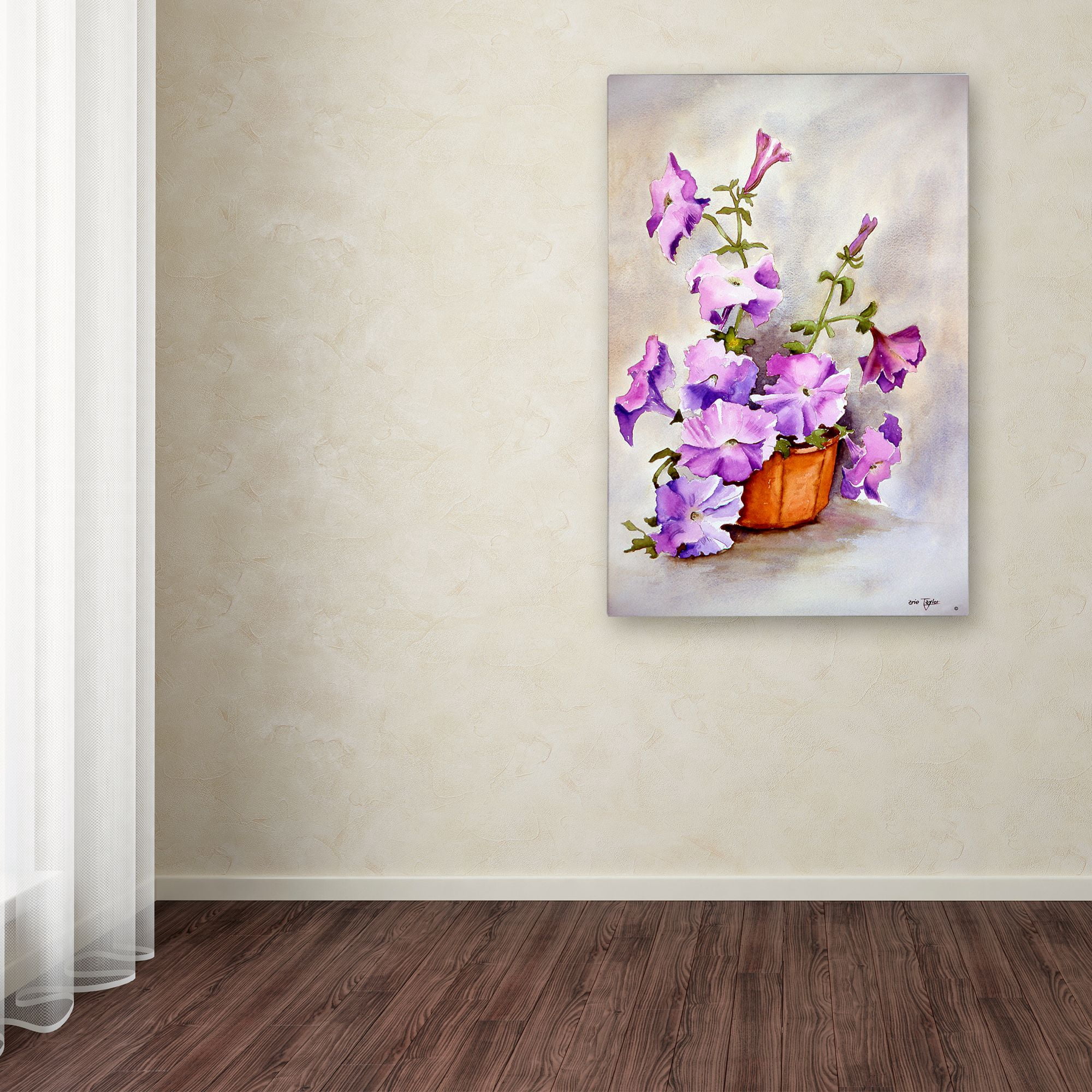 Trademark Fine Art 'Petunia' Canvas Art by Arie Reinhardt Taylor