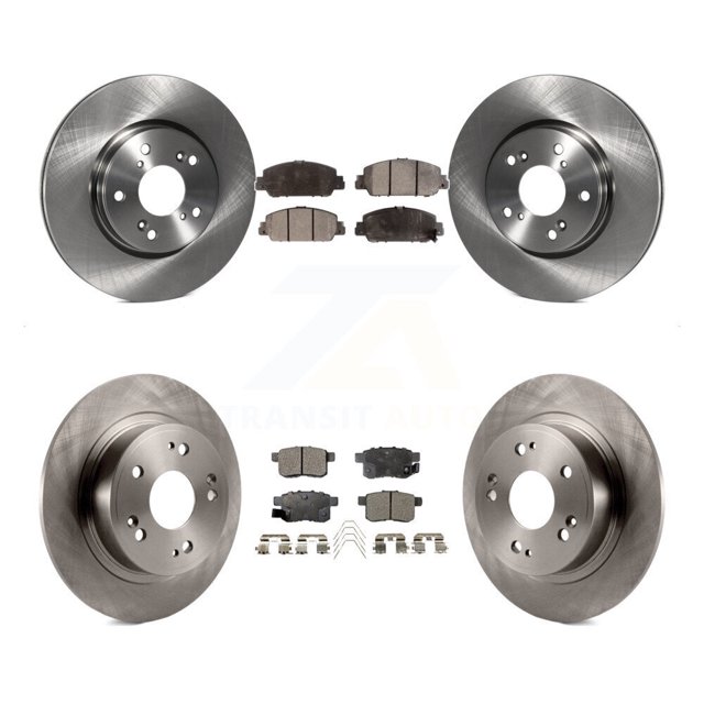 Transit Auto Front Rear Disc Brake Rotors and Ceramic Pads Kit for Car Honda Accord K8T-102568