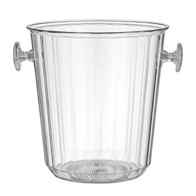 Cubo de hielo para fiestas, recipiente para bebidas aislado, cubo de champán de acrílico transparente para Patrón de tira