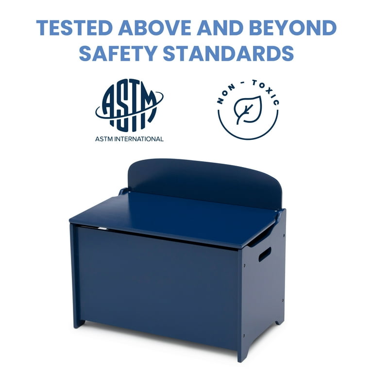Delta Children MySize Deluxe Toy Box, Blue - Walmart.com