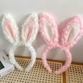thumbnail image 2 of NUZYZ Women Headband Bunny Ear Design Non-slip Lovely Cartoon Headpiece Rabbit Ears Headband Hair Accessories, 2 of 7