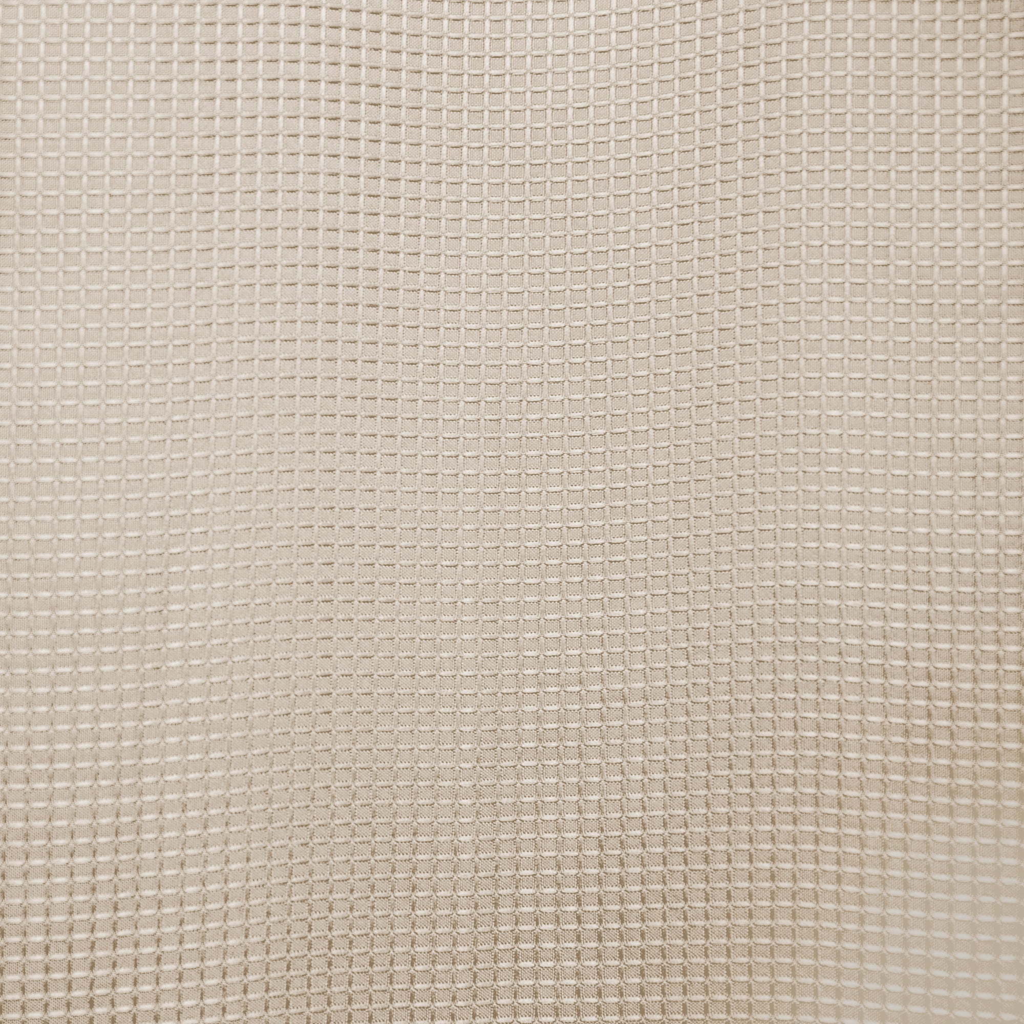 Mainstays Waffle Weave Fabric Shower Curtain, Solid, Ivory, 70" x 72"