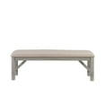 thumbnail image 3 of Correll Farmhouse Dining Bench, Weathered Gray Base with Tan Fabric, 3 of 15