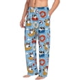thumbnail image 2 of Balery Dogs With Pool Floats print Men's Pajama Pants,Ultra Lightweight Pjs,Lounge Pant-Small, 2 of 9