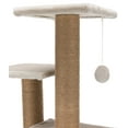 thumbnail image 5 of TRIXIE Valencia Plush & Sisal 3-Level 28" Cat Tree with Scratching Posts & Condo, Light Gray-Greige, 5 of 7