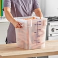 thumbnail image 2 of TrueCraftware 18 Qt. Polypropylene Square Food Storage Container White - Space Saving Food Storage Container Meal Prep Pantry Storage Container Reusable for Kitchen Organization Dishwasher Safe, 2 of 5