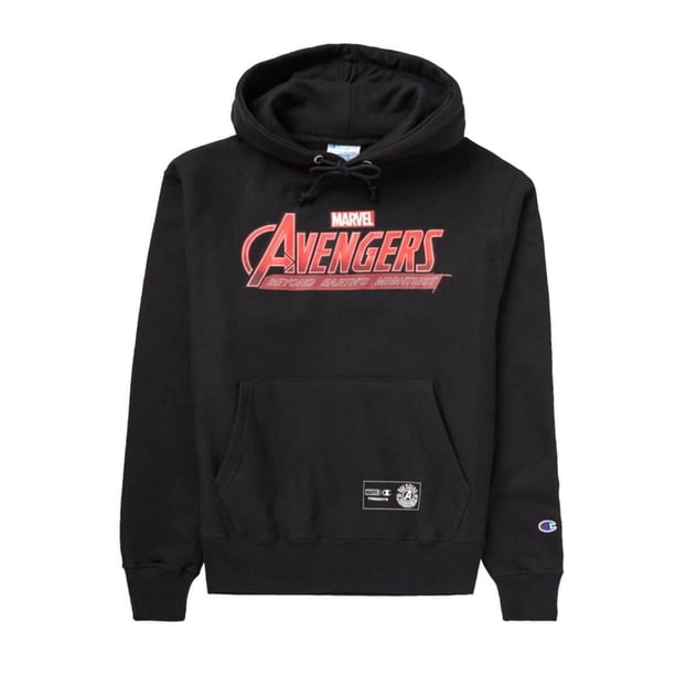 Sudadera Champion Reverse Avengers para Hombre. GF68-592514-003 negro L