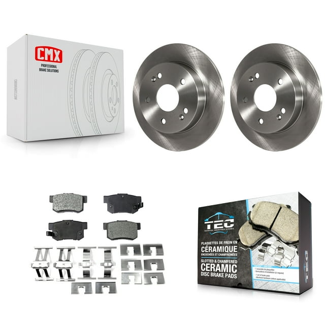 Transit Auto Rear Disc Brake Rotors and Ceramic Pads Kit for Car 1997-2001 Honda Prelude K8T-101833