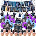 thumbnail image 1 of Wednesday Addam Adam's Birthday Party Pull Flag Balloon Row Party Decoration Supplies, 1 of 1