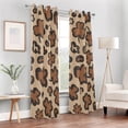 thumbnail image 7 of Blackout Curtains for Bedroom Living Room, 84" St Day Aesthetic Unique Beauty Leopard Room Grommet Window Curtains Privacy Protect Room Darkening Single Panel Curtain, 7 of 7