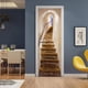 thumbnail image 4 of Adhesivo 3D para puerta de escaleras, para dormitorio, sala de estar, baño, adhesivo de pared, autoadhesivo, impermeable, extraíble, para puerta, papel pintado, decoración del hogar, 30,3 x 78,7 pulgadas ER, 4 of 6
