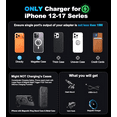 thumbnail image 2 of for MagSafe Car Mount Charger【DashVentWindshield】Wireless Car Charger with [LED Light] for Night Align, Strong Magnetic Phone Holder for Car for iPhone 16 15 14 13 12 Series,Fit MagSafe Accessories, 2 of 7