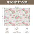 thumbnail image 3 of Placemat, Pioneer Flower Floral Print Pattern Place Mats Table Mat Set Of 2, PVC Washable Placemats for Party Kitchen Dining Decoration, 18x12 Inch, Fade Resistant, 3 of 6