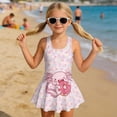 thumbnail image 3 of Uourmeti Cute Cartoon Axolotl Skirted One Piece Swimsuit for Girls - Quick Dry Stretch Swim Dress for Beach & Pool Vacations, 3 of 8