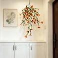 thumbnail image 4 of Artificial Flowers, Hanging Faux Flower Vine, Long Flower Garland for Wedding Party Wall Door Decor(Orange), 4 of 6
