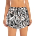 thumbnail image 4 of Lsque Leopard And Zebra Printed Women's Running Shorts with Liner Pockets,Elastic Quick Dry Workout Athletic Gym Yoga Shorts,Womens High Waist Shorts-X-Large, 4 of 9