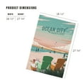 thumbnail image 2 of Lantern Press 1000 Piece Jigsaw Puzzle, Ocean City, Maryland, Painterly, Bottle This Moment, Beach Chairs, 2 of 5