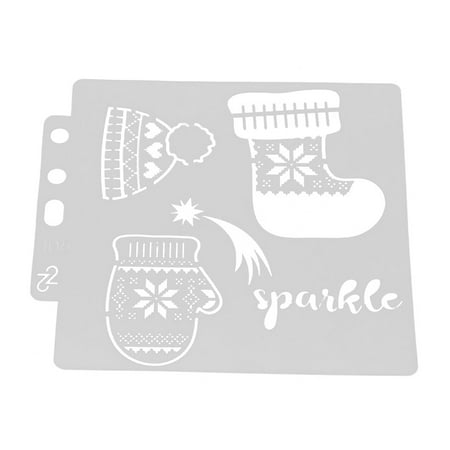 

Reusable Loose-leaf Hollow-out Templates for Christmas Party DIY Decoration