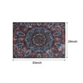 thumbnail image 2 of Lovote 2 Pcs Classic Area Rug Traditional Oriental Carpet Vintage Floor Rug 2'x 3' Non Slip Mat for Living Room Bedroom Farmhouse, Blue, 2 of 5