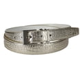 thumbnail image 1 of CTM® Leather Croc Print Belt, 1 of 2