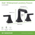 thumbnail image 7 of Symmons Slw5612pp Oak 1.0 GPM Widespread Bathroom Faucet - Black, 7 of 7