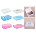 thumbnail image 2 of Clear Thread Spool Box 42 Spools Thread Spool Organizers Thread Bobbin Storage Case for Small Large Sewing Thread Spool, 2 of 9