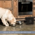 thumbnail image 4 of AuldHome Design Retro Dog Food Canister (Black); Modern Farmhouse Style Storage Bin for Pet Food, 4 of 9