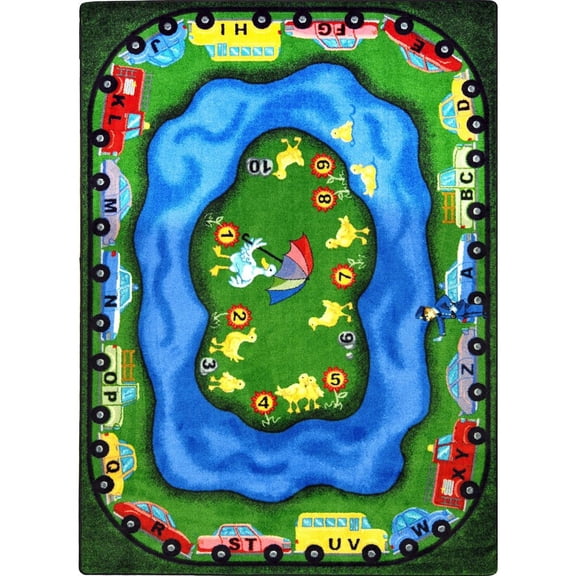 Kid Essentials - Early Childhood Puddleducks, 5'4" x 7'8", Multicolored