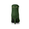 thumbnail image 3 of BLISSFUL STEP Women's Pointy Toe Zipper Stiletto Heeled Ankle Booties, 3 of 8