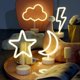thumbnail image 3 of Led Star Neon Light Signs - Warm White Luminous Signs Room Decor Lamp Light Star Sign Shaped Decor Light Slumber Lights For Christmas, Birthday Party, 3 of 5