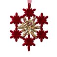 thumbnail image 2 of CaiYueKe Flocking Christmas Tree Ornaments Set, Holiday Decorations with Bows Elks Snowflakes Butterflies Wreaths, Festive Home Party Decor for Xmas, 2 of 7