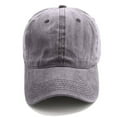 thumbnail image 2 of Spring Washed Cotton Lovers Baseball Cap Women Casual Cap Washed cotton cap Men Snapback Adjustable Breathable Solid Hats, 2 of 3