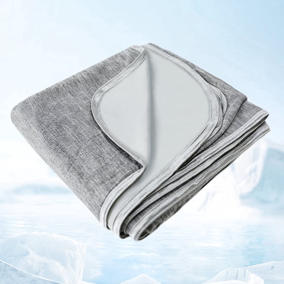Hwawhin Cooling Blankets 60"x80" for Hot Sleepers - Summer Blanket Thin Lightweight Breathable Soft Double Side Enhanced Cooling for Bed Couch Sofa, Keep Cool for Night Sweats (Grey)
