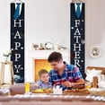 thumbnail image 3 of Fathers Day Decorations Front Door Banner, Happy Father''s Day Banner Front Porch Sign, Black Hanging Door Banner for Fathers Day, Father''s Day Decorations Party Supplies, 3 of 3
