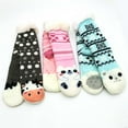 thumbnail image 2 of Teehee Womens Soft Premium Thermal Double Layer Crew Socks 3-Pack (9-11, Animal Dog Bear), 2 of 8