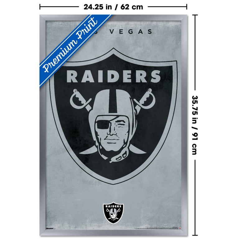 NFL Las Vegas Raiders - Logo 25 Wall Poster, 22.375