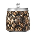 thumbnail image 7 of Yayeee Ashtray with Lid for Cigarette Smokeless Stainless Steel Home Ash Holder, Metallic Flower, 7 of 7