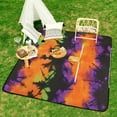 thumbnail image 6 of Colorful Tie Dye Vortex Waterproof Picnic Blanket with Foldable Zipper, Suitable for Outdoor Use, Suitable for Travel, Camping, Beaches, Parks, Grasslands, Picnic Blanket Accessories, 6 of 7