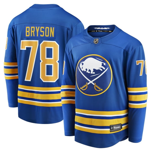 Men's Fanatics Jacob Bryson Royal Buffalo Sabres Home Breakaway Player Jersey