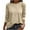 Khaki, variant on XUNKUSGA Fall Outfits For Women 2025 Puff Long Sleeve Tops for Women Trendy Solid Color Crewneck Tunic Tops Loose Fit Casual Basic Womens Tee Shirts S-2XL